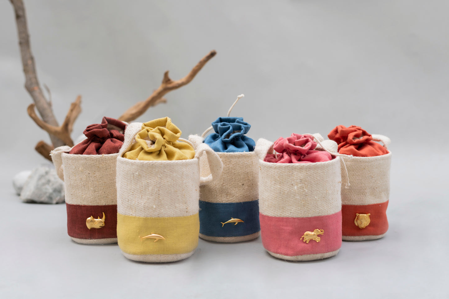 Natural dye handmade bags