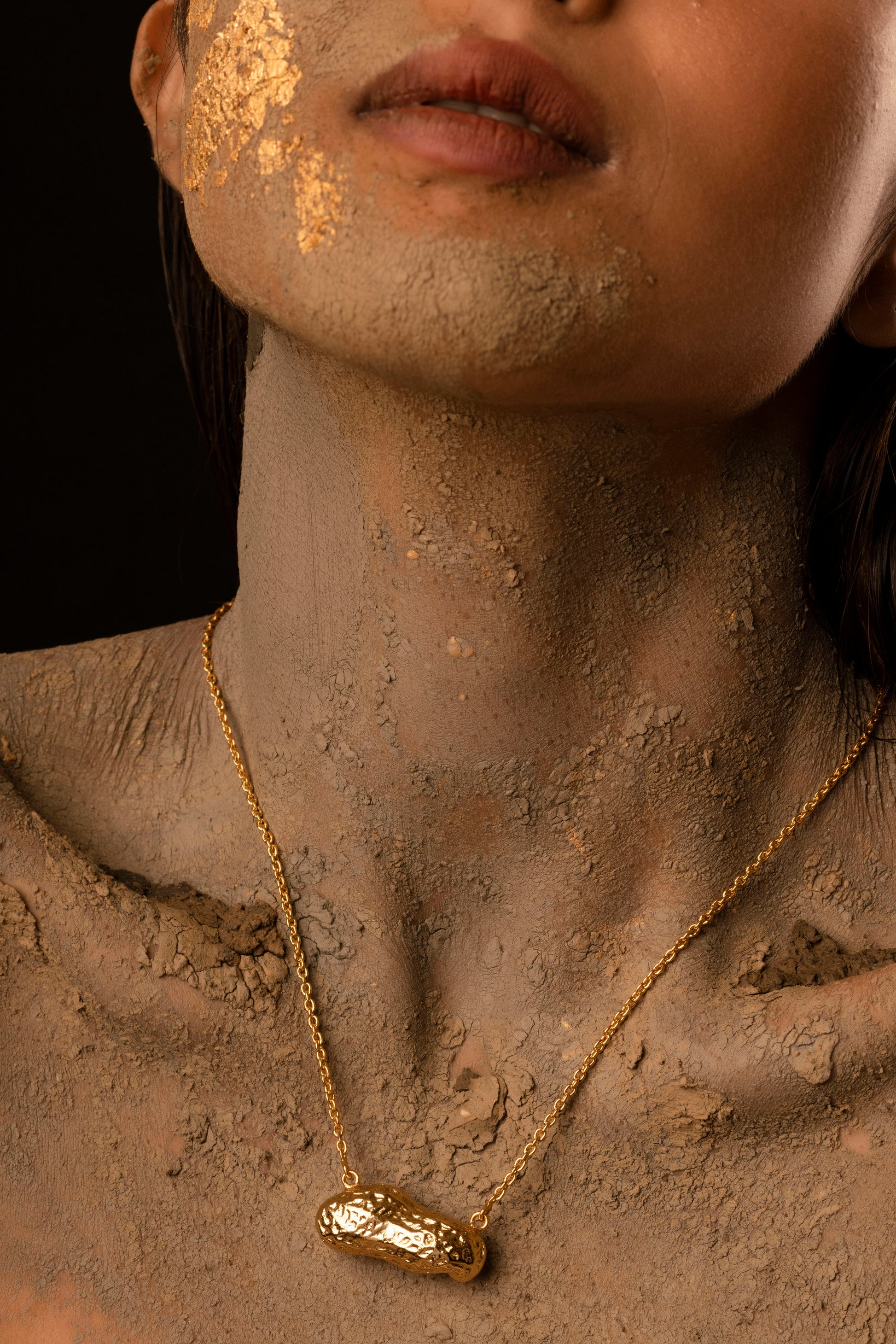 Gold platted artisanal food inspired jewellery